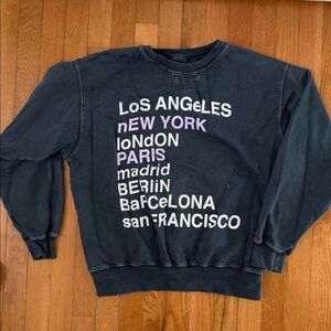 Annie Bing Crew Neck Sweatshirt Size Medium